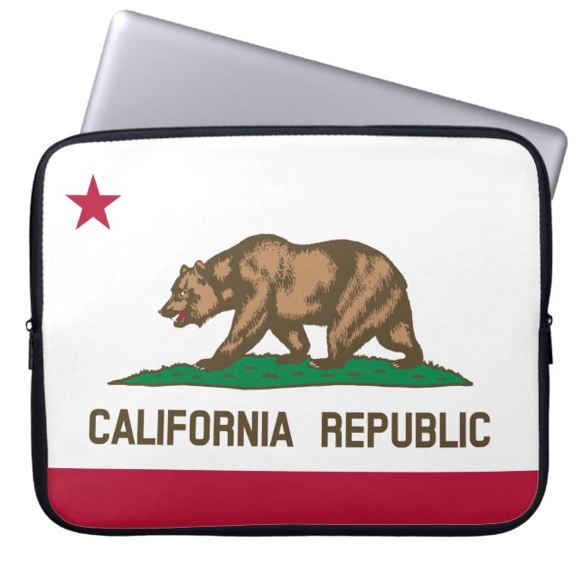 State Flag of California Laptop Sleeve (Front)