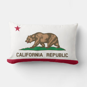 State Flag of California Lumbar Pillow