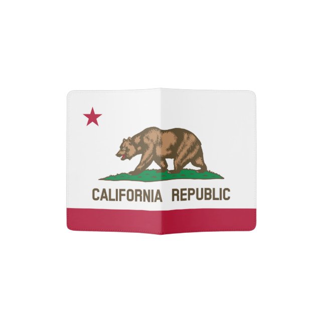 State Flag of California Passport Holder (Opened)