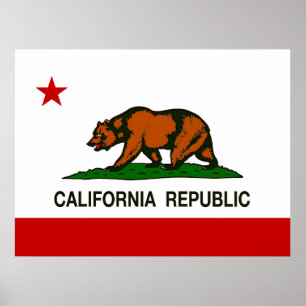 STATE FLAG of CALIFORNIA Poster