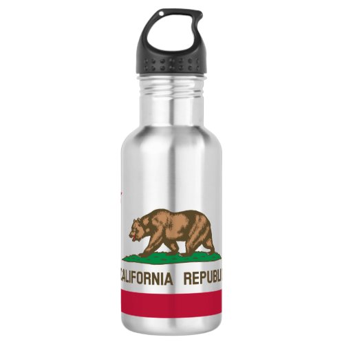 State Flag of California Stainless Steel Water Bottle