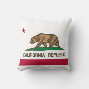 State Flag of California Throw Pillow