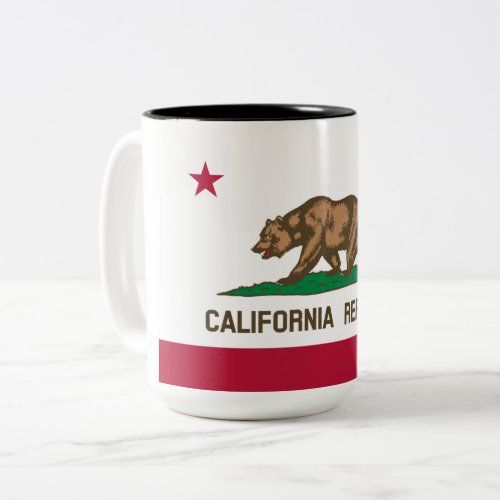 State Flag of California Two_Tone Coffee Mug