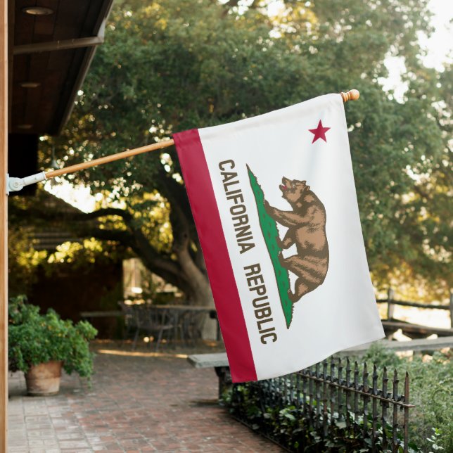 State Flag of California (USA) (In SItu)