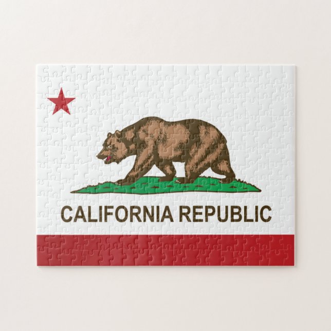 State Flag of California, USA Jigsaw Puzzle (Horizontal)