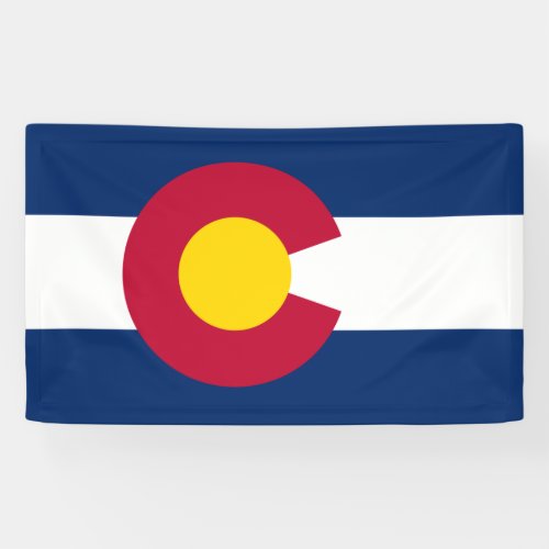 State Flag of Colorado Banner