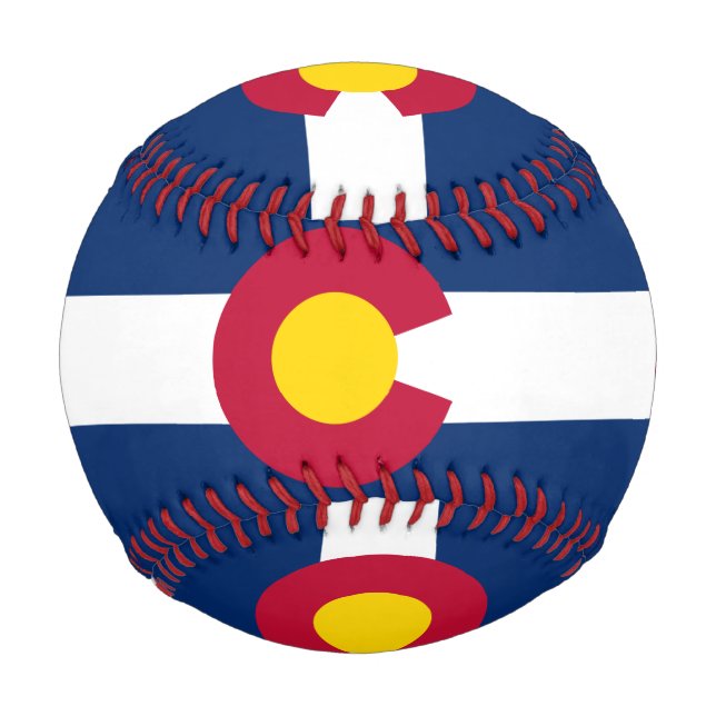State Flag of Colorado Baseball (Front)