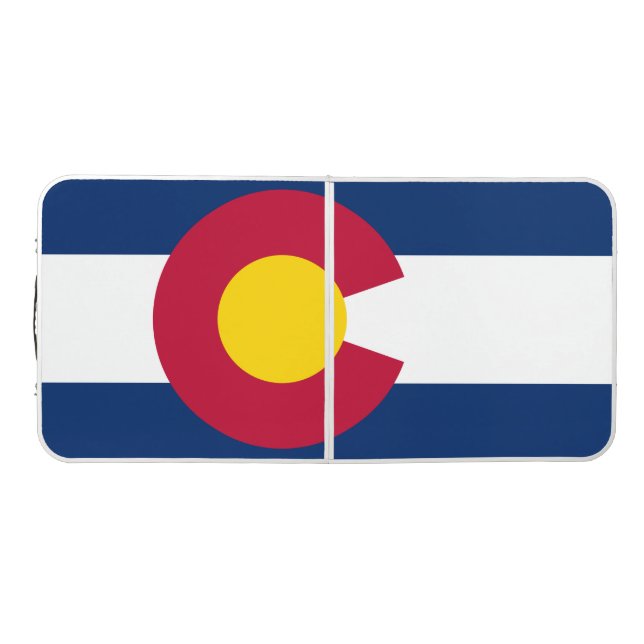 State Flag of Colorado Beer Pong Table (Top)