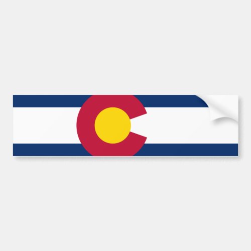 State Flag of Colorado Bumper Sticker