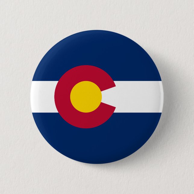 State Flag of Colorado Button (Front)