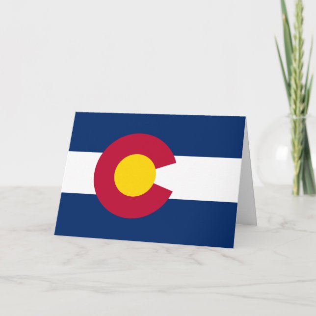 State Flag of Colorado Card (Front)
