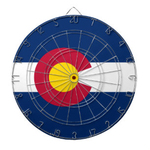 State Flag of Colorado Dart Board