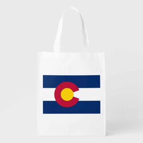 State Flag of Colorado Grocery Bag