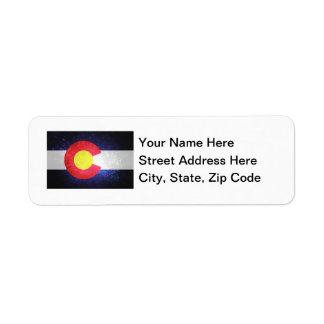 State Flag of Colorado Label