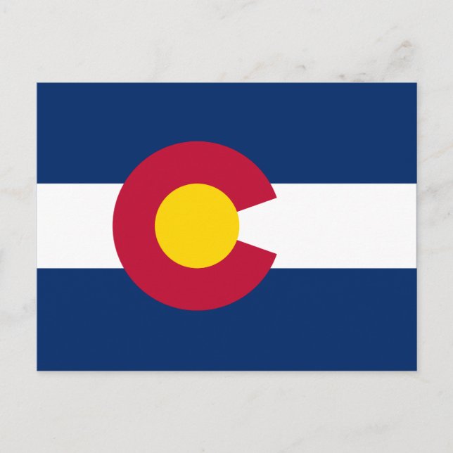 State Flag of Colorado Postcard (Front)