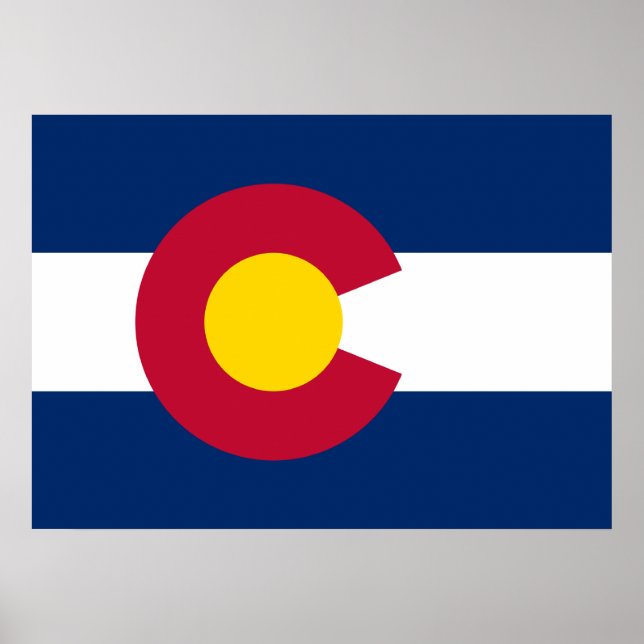State Flag of Colorado Poster (Front)