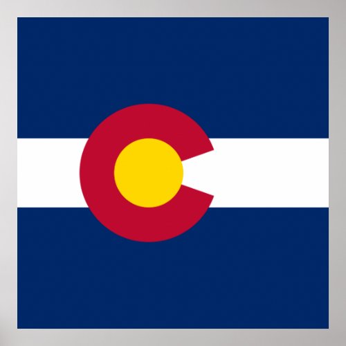 State Flag of Colorado Poster