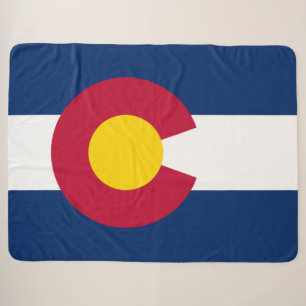 State Flag of Colorado Sherpa Blanket