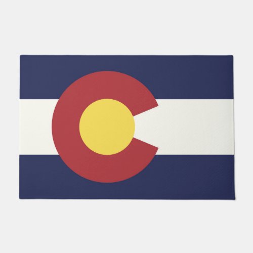 State Flag of Colorado USA Doormat
