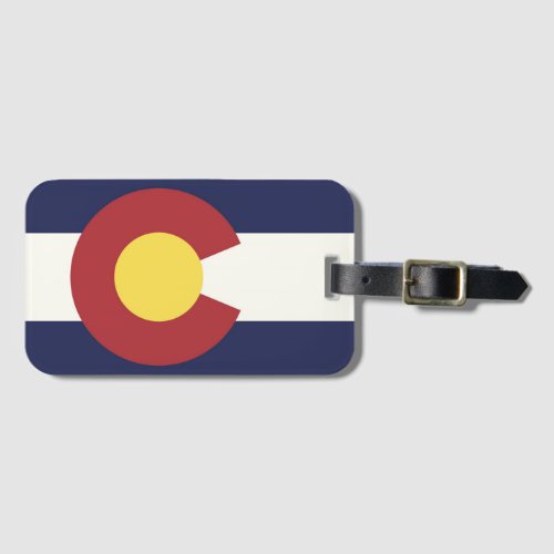 State Flag of Colorado USA Luggage Tag