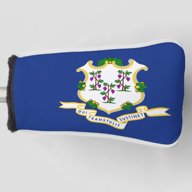 State Flag of Connecticut Golf Head Cover (Front)
