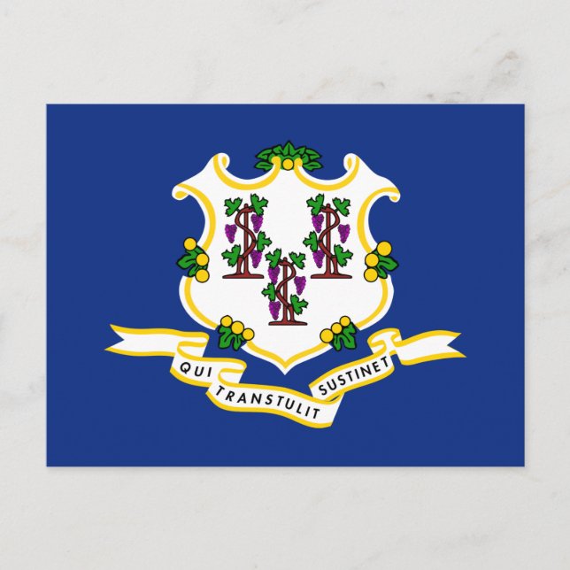 State Flag of Connecticut Postcard (Front)