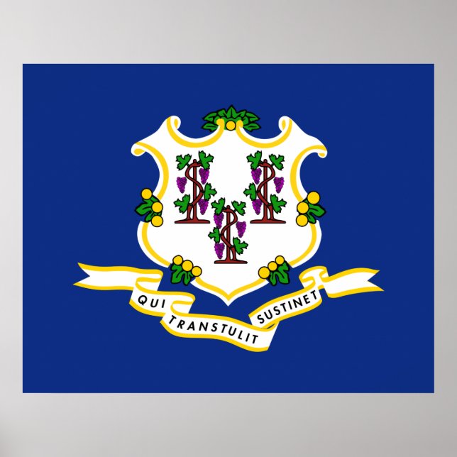 State Flag of Connecticut Poster (Front)