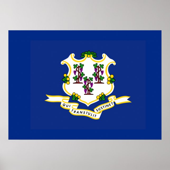 State Flag of Connecticut Poster (Front)
