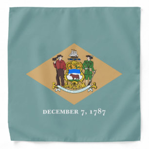 State Flag of Delaware (DE, USA) Bandana