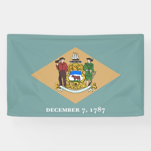 State Flag of Delaware DE USA Banner