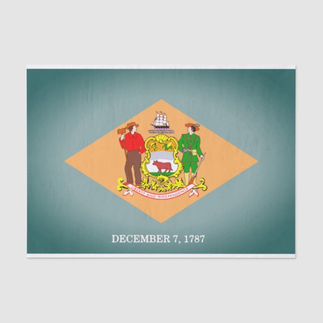 State Flag of Delaware Tissue Paper (Front)