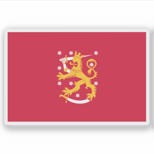 State flag of Finland (December 1917 - May 1918) Sticker (Front)