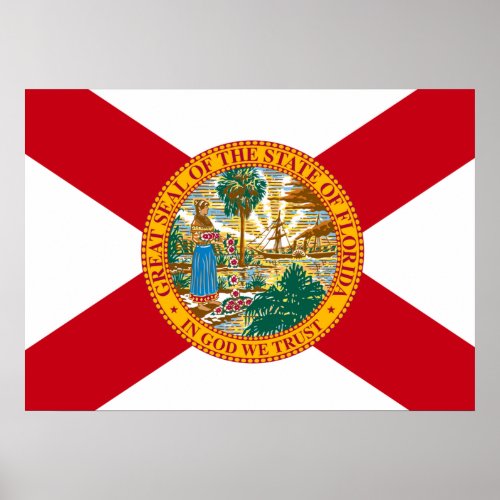 State Flag of Florida Poster