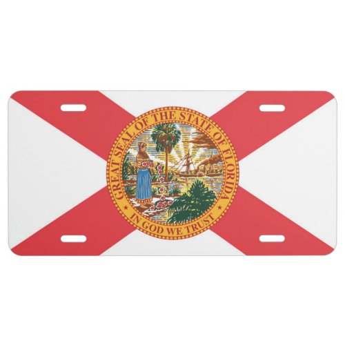 State Flag of Florida USA License Plate