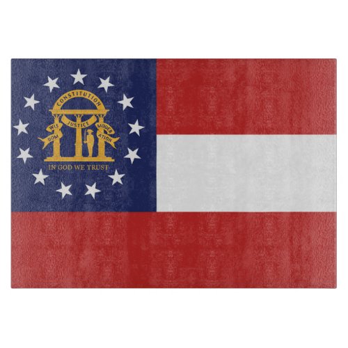 State Flag of Georgia USA Cutting Board