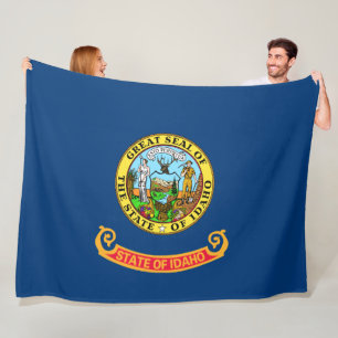 State Flag of Idaho Fleece Blanket