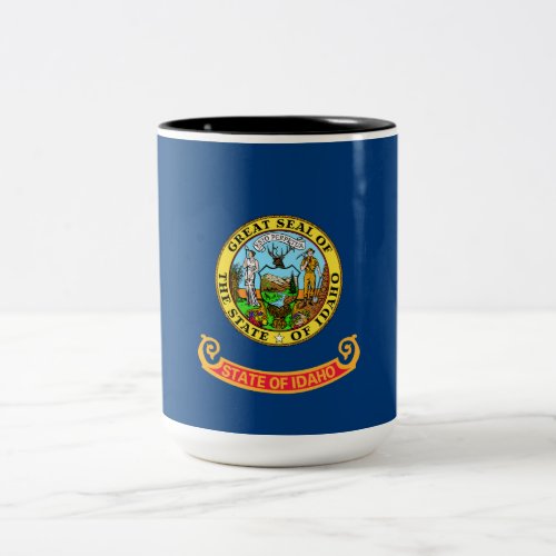 State Flag of Idaho Two_Tone Coffee Mug