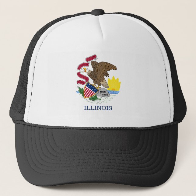 State Flag of Illinois Trucker Hat (Front)
