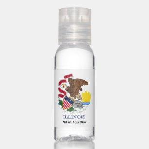 State Flag of Illinois, USA Hand Sanitizer