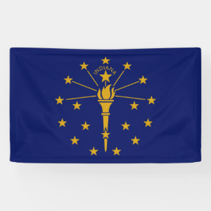 State Flag of Indiana Banner