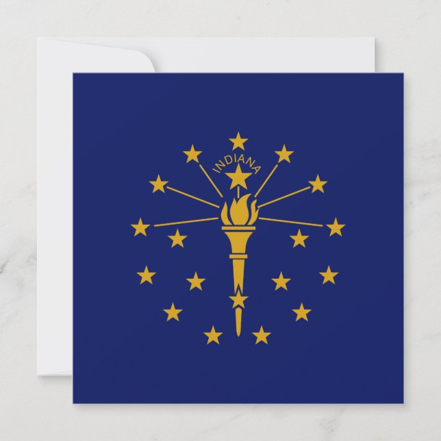 State Flag of Indiana Card (Front)