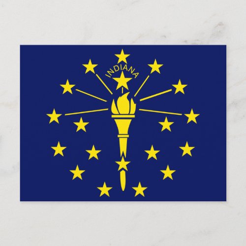 State Flag of Indiana Postcard