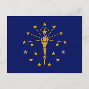 State Flag of Indiana Postcard