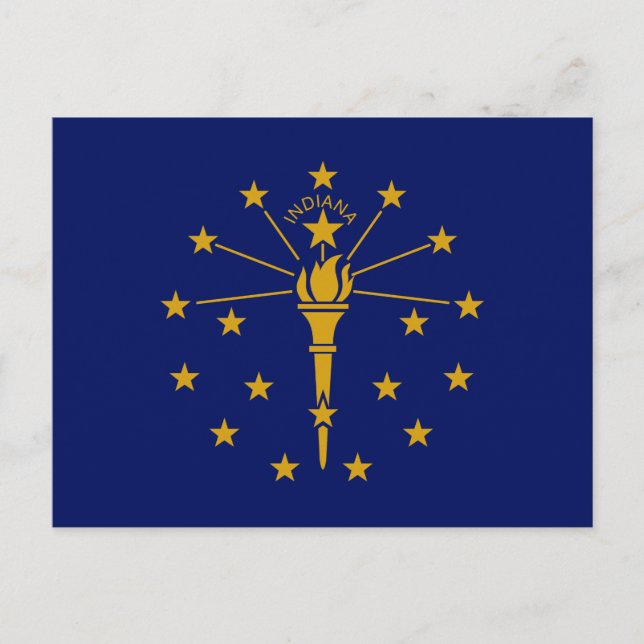 State Flag of Indiana Postcard