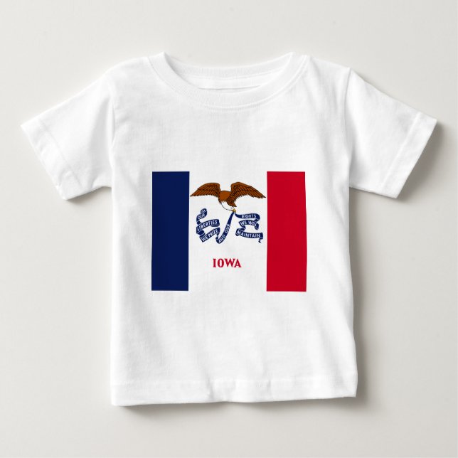 State Flag of Iowa Baby T-Shirt (Front)