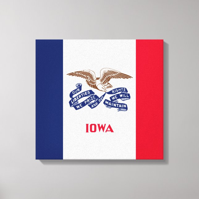 State Flag of Iowa Canvas Print (Front)
