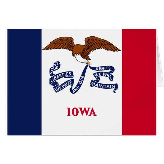 State Flag of Iowa Cards (Front Horizontal)