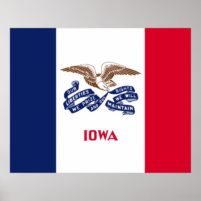 State Flag of Iowa Poster (Front)