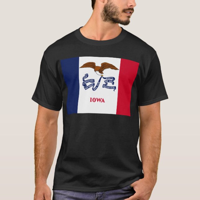 State Flag of Iowa T-Shirt (Front)