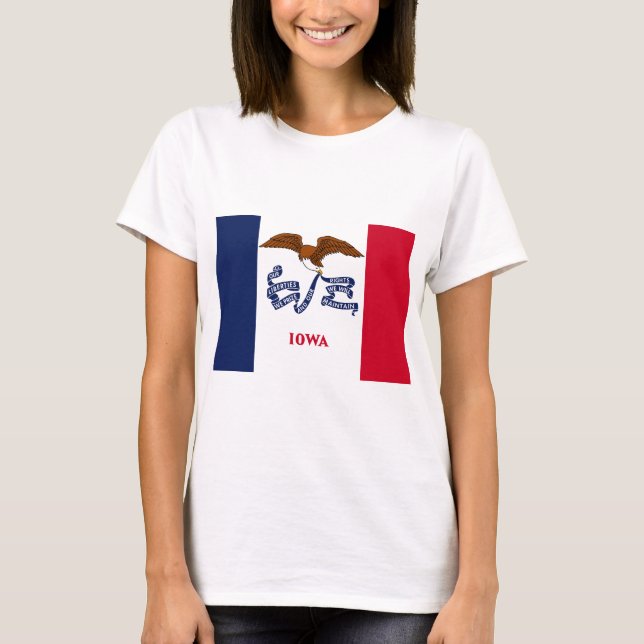 State Flag of Iowa T-Shirt (Front)